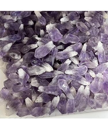 Crystal Natural Amethyst Cluster Rough Gravel Rock Crystal Raw Gemstone Decoration HOMEZHOU (Size : 100G) - Buy Online on SooperMarket.com