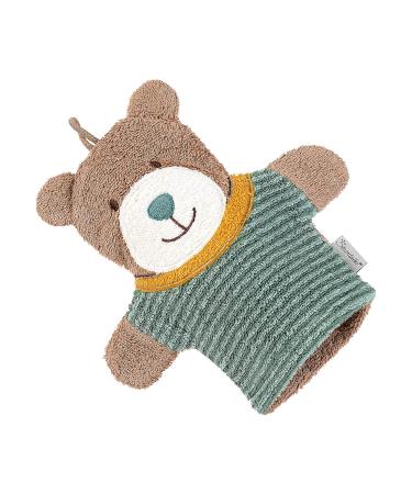 Buy Sterntaler Bear Ben Washing Glove & Hooded Bath Towel Bundle Soft Cotton for Infants Green 0+ Months International Shipping Available - Buy Online on SooperMarket.com
