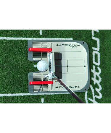 PuttOut Putting Mirror Trainer & Alignment Gate - Red/Gray - Buy Online on SooperMarket.com