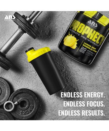 ANS Performance Prophecy Pre Workout Powder (20 servings 14.5 oz) Gluten Free Pre-Workout Formula - Energy & Strength - Sugar Free- Increase Power & Workout Volume (Lemon Drop) - Buy Online on SooperMarket.com