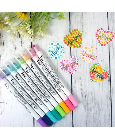 Kuretake ZIG Clean Color DOT Markers 12 Color Set - Dual Tip for Bullet Journals, Crafts, Illustration, Lettering - 0.5mm Fine Tip, Flexible Dot Tip - AP-Certified - Made in Japan - 12 Count - Buy Online on SooperMarket.com