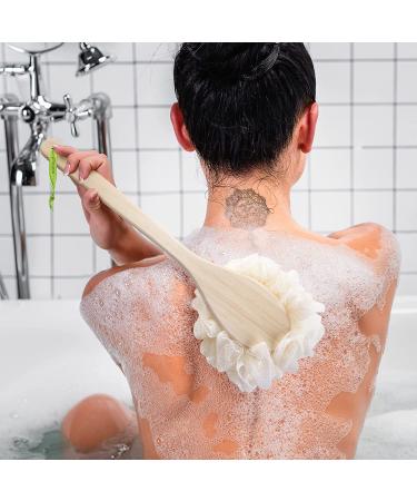 EcoTools 2-in-1 Bath Brush Shower Loofah with Handle Deep Cleansing and Exfoliating for Men and Women Vegan, Cruelty-Free 1 Count - Buy Online on SooperMarket.com