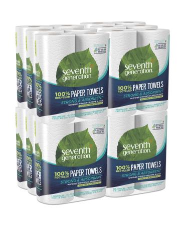 Seventh Generation Paper Towels, 100% Recycled Paper, 2-ply, 2-Count (Pack of 12)