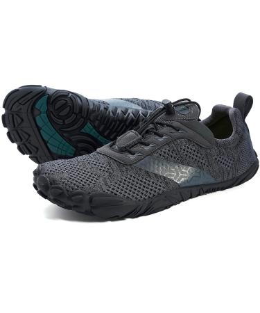 Joomra Women's Minimalist Trail Running Barefoot Shoes | Wide Toe Box | Zero Drop 9-9.5 A_dark Grey