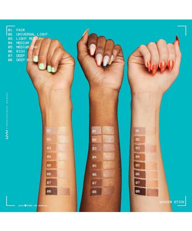 NYX Professional Makeup Highlight & Contour Stick - Wonder Stick Fair 01 - Vegan & Blendable - Buy Online on SooperMarket.com