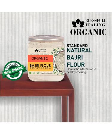 Blessfull Healing Organice BAJRI Flour 1 lb (453 Gram) - Buy Online on SooperMarket.com