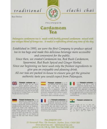 Palanquin Cardamom 40 Tea Bags - 125g - Buy Online on SooperMarket.com