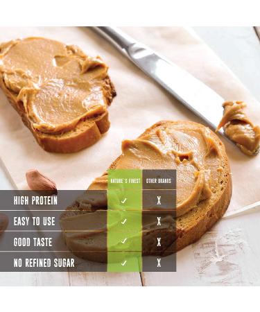 Nature's Finest 100% Organic Cookie Peanut Butter 350g | All Natural EU Origin | No Added Sugar No Palm Oil | Original Roast Crunchy | Easy to Digest | Enriched with Vegan Proteins | Paleo Keto - Buy Online on SooperMarket.com