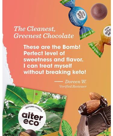 Alter Eco Organic Dark Chocolate Hazelnut Butter Bombs - 3.8 oz (108g) | Indulgent & Healthy Snack - Buy Online on SooperMarket.com