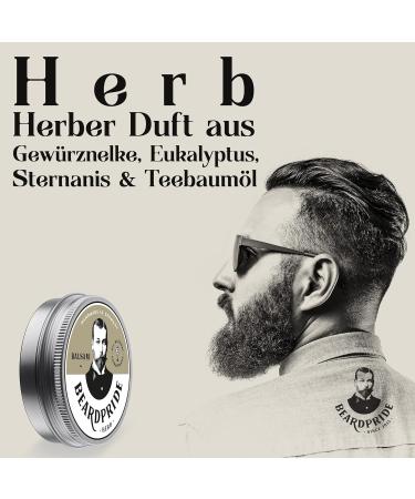 Beardpride Beard Balm for Men - Vegan Shea Butter Beard Care | Original Beard Balm Gift (55g) - Buy Online on SooperMarket.com