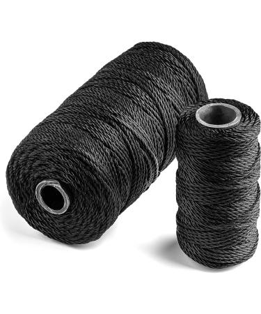 Texas Bushcraft Tarred Bank Line Twine #36 - Weather Resistant Black Nylon String for Fishing, Camping, and Survival - 1/4 lb (121 ft) Strong Braided Bankline Cordage - Buy Online on SooperMarket.com