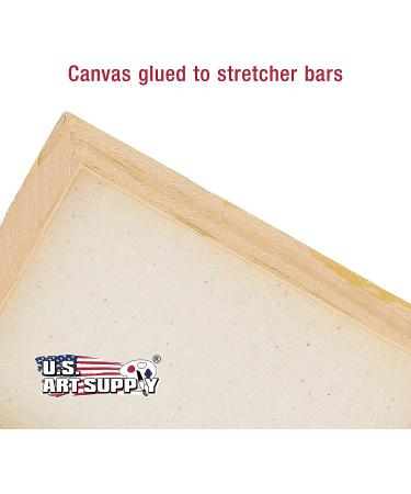U.S. Art Supply Mini Stretched Canvas Set - Square Assortment (8 Canvases in Various Sizes) 10-Ounce Primed for Painting - Buy Online on SooperMarket.com