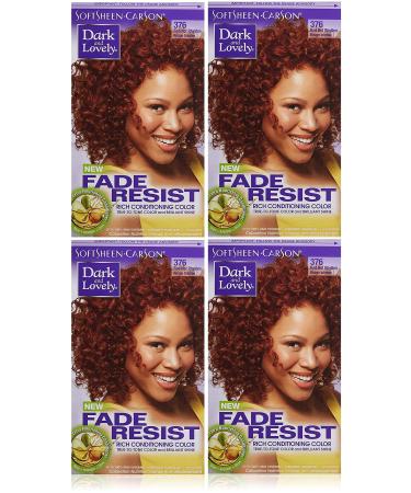 (4x) Dark and Lovely Fade Resistant Rich Conditioning Color 376 Red Hot Rhythm