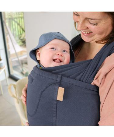 Close Caboo Organic Cotton Adjustable Baby Carrier - Blueberry | Sustainable & Soft for Infants and Toddlers - Buy Online on SooperMarket.com