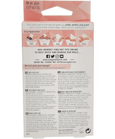 Elegant Touch Core Colour Glowing Apricot Nail Design 24 Count - Buy Now - Buy Online on SooperMarket.com