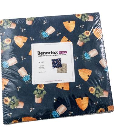 Dianna Swartz Wildflower Honey 10X10 Pack 42 10-inch Squares Layer Cake Benartex