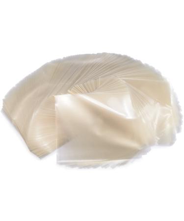 Crinklee Clear Caramel, Candy and Chocolate Wrappers, Natural Cellophane, 1000 Square Sheets, 5x5 Inches 1000 5x5 Inches