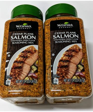 McCormick Gourmet Cedar Plank Salmon Seafood Seasoning 12.75 ounce (Pack of 2)