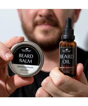 Plant Therapy Hair Therapy Beard Balm 1.7 oz - Hydrating & Soothing with Shea Butter Argan Oil & Millet Seed for a Smooth Beard - Buy Online on SooperMarket.com