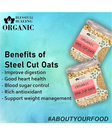 Blessfull Healing Organice Steel Cut Oats 2 lb (907 Gram) - Buy Online on SooperMarket.com