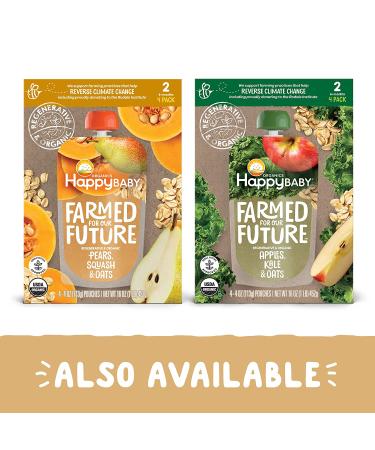 Happy Family Organics Nutty Blends: Organic Banana & Almond Butter Baby Food (6+ Months) - 3 oz - Buy Online on SooperMarket.com