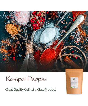 Cambodian Kampot Pepper - Premium Black Peppercorns 40g - Buy Online on SooperMarket.com