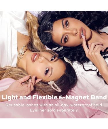 Glamnetic Princess Magnetic Eyelashes & Cocoa Dreams Eyeliner Set | 60 Wears, Reusable Faux Mink Lashes with Brown Waterproof Liner Pen - Buy Online on SooperMarket.com