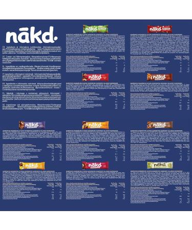 Nakd Salted Caramel Fruit & Nut Bars - Healthy Vegan Snacks | Gluten Wheat & Dairy-Free | 72 Count - Buy Online on SooperMarket.com