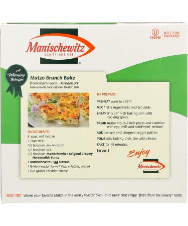 Manischewitz Matzos  Egg & Onion  10 oz - Buy Online on SooperMarket.com