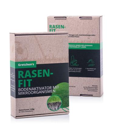 Gretchen - lawn fit organic microorganisms 1.5 kg (granulate) - long -term frenzy fertilizer of course organically - long -term fertilizer floor activator for garden & lawn - spring NPK fertilizer dog---