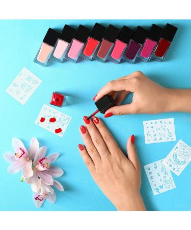 Custom Body Art Airbrush Nail Stencils Set #11 - 260 Designs - 20 Templates with 13 Unique Designs - Nail Art Series - Buy Online on SooperMarket.com