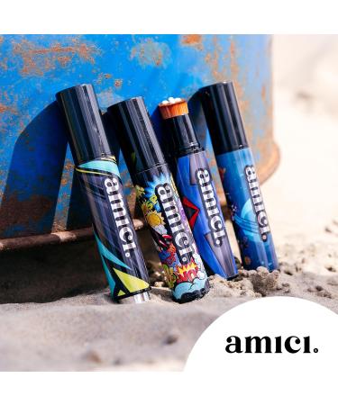 Amici Sun Protection Brush - Beachy Blue | Complete Sun Protection for Babies Children & Adults | Brush & Makeup Applicator in One - Buy Online on SooperMarket.com