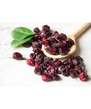 Organic Dried Tart Cherries 1lb | Lightly Sweetened & Pitted | Non-GMO, Kosher, Unsulfured | Sour Bulk Cherries - 1lb Pack - Buy Online on SooperMarket.com