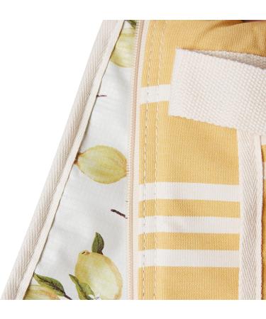 Business & Pleasure Co. Premium Vintage Yellow Striped Cooling Bag | Perfect for Beach Days & Picnics | Keeps Food Fresh & Drinks Cold - 14L Insulated Lunch Bag - Buy Online on SooperMarket.com