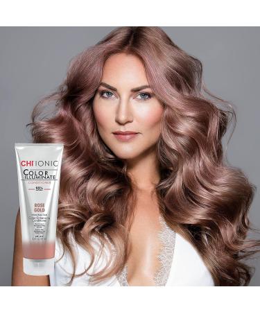 CHI Ionic Color Illuminate Conditioner - Rose Gold 8.5 oz | 95% Natural, Sulfate, Paraben & Gluten Free - Buy Online on SooperMarket.com