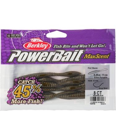 Berkley PowerBait MaxScent Flat Worm Green Pumpkin 4 1/4 - Fishing Soft Bait - Buy Online on SooperMarket.com