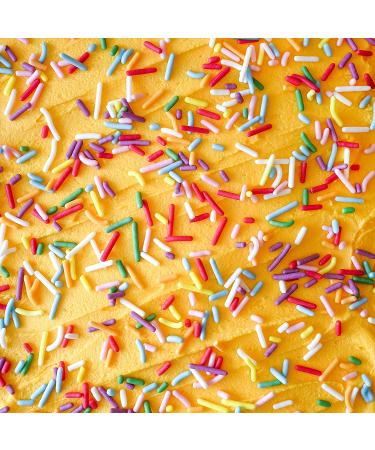 Sweets Indeed - Sprinkles - Natural Rainbow Sprinkles - No Artificial Colors or Flavors - Gluten-Free Color Sprinkles for Baking - Sprinkle Mix - Cake Sprinkles - Cupcake and Cake Topper - 5.5 ounces - Buy Online on SooperMarket.com