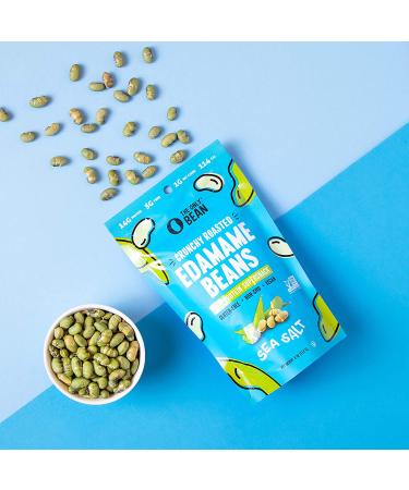 The Only Bean Sea Salt Edamame Beans - High Protein Keto Snack (14g Protein) - Gluten-Free, Vegan, Low Carb & Calorie - 4 oz (Pack of 3) - Buy Online on SooperMarket.com