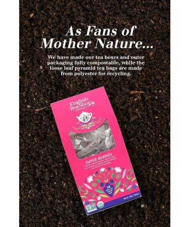 English Tea Shop Organic Super Berries (15 Pyramids) 30 g - Buy Online on SooperMarket.com