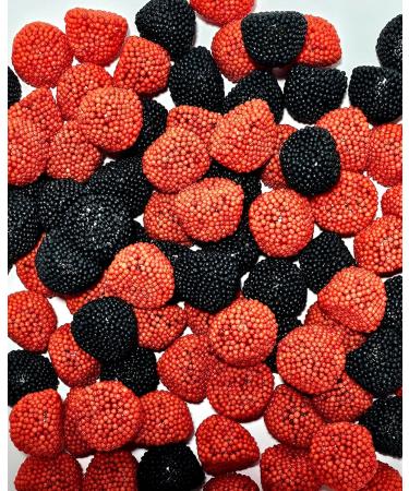 Crunchy Blackberry and Raspberry Sweets - 500g bag small Blackberries and Raspberries Bobbly Sweets by skvdntrade8 (Blackberry and Raspberry 500g) Blackberry and Raspberry 500g - Buy Online on SooperMarket.com