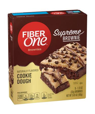 Fiber One Supreme Brownie Cookie Dough, 1.13 Ounce (Pack of 5)