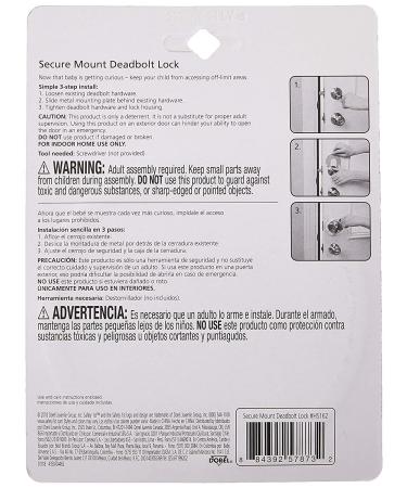 Secure Mount Deadbolt Lock by Safety 1st - Childproofing Essential - Buy Online on SooperMarket.com