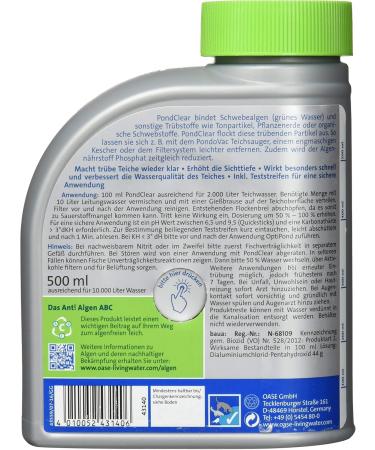 OASE 43145 Aquaactiv Biocick Fresh & 43140 Pondclear Bundle - 500 ml Starter Bacteria & Pond Clarifier for Easy Pond Maintenance | Ships Internationally - Buy Online on SooperMarket.com