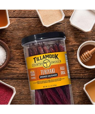 Tillamook Country Smoker Hardwood Smoked Teriyaki Sausages 15.2oz - 20 Count Jar - Buy Online on SooperMarket.com