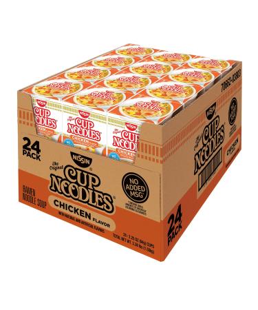 Nissin Chicken Cup Noodles, 2.25 Oz Each (Pack Of 24) 2.25 Ounce (Pack of 24)