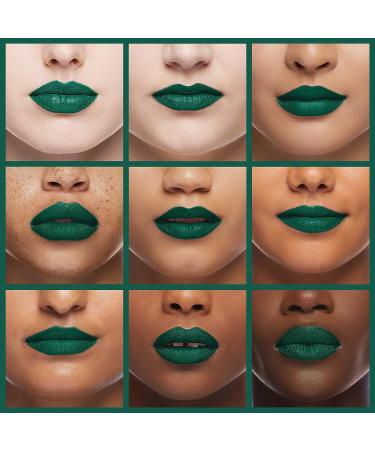 Mynena Dark Green Liquid Lipstick - Long Lasting, Waterproof, Smudge Proof Matte Color Stay Lip Stain - Talc-Free, Mica-Free, Gluten-Free, Paraben-Free | Jocelyne - Buy Online on SooperMarket.com