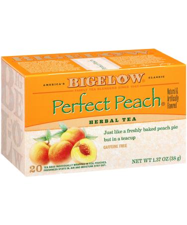 Bigelow Tea Perfect Peach Herbal Tea Bags 20 Tea Bags 38g