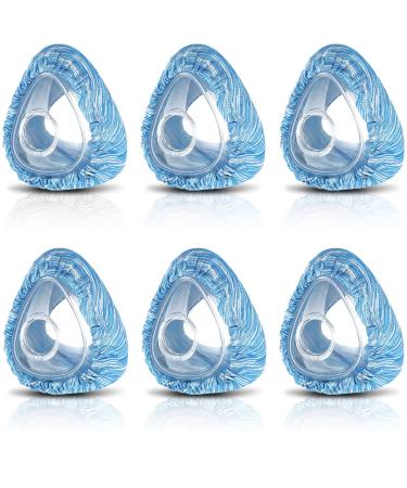 Tudomro 6 Packs Mask Liners for Full Face Cover Cushions Reusable Soft Mask Reduce Facial Redness Apnea Blue