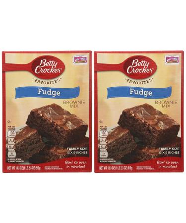 Buy Betty Crocker Fudge Brownie Mix Family Size 18.3oz (Pack of 4) - International Shipping Available - Buy Online on SooperMarket.com