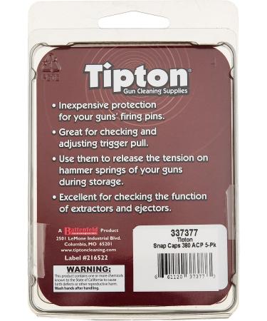 Tipton False Primer Pistol & Revolver Snap Caps - .380 ACP - Reusable for Dry-Firing & Safe Storage - Buy Online on SooperMarket.com